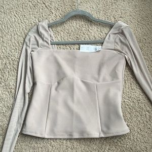 Abercrombie crepe square neck top